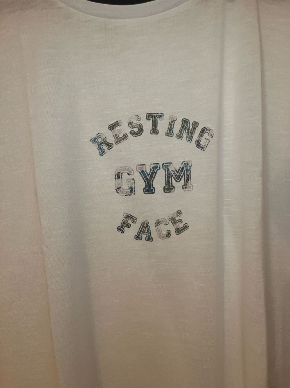 NWT Shape Physique Hi Lo Tank Resting Gym Face